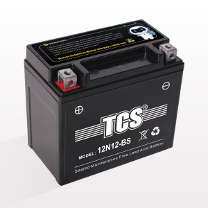 TCS Battery for motorcycle sealed MF 12N12-BS