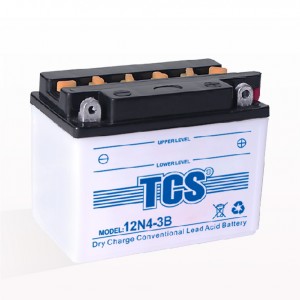 TCS motorcycle battery 12V dry charged 12N4-3B