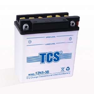 TCS motorbike battery lead acid battery 12N5-3B