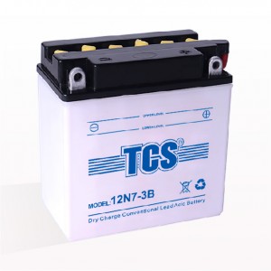 TCS motorcycle battery dry charged battery 12N7-3B