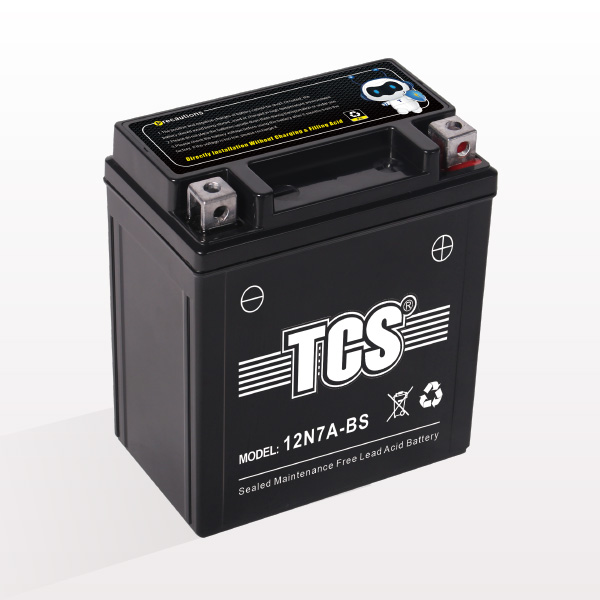 TCS sealed maintenance free battery for motorcycle 12N7A-BS Featured Image