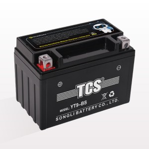 TCS Motorcycle Sealed Maintenance Free Lead Acid Battery YT9-BS