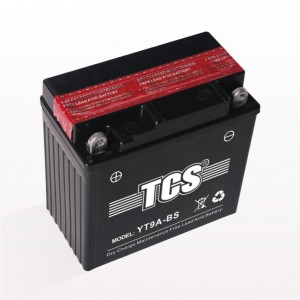 TCS motorcycle battery VRLA dry charged YT9A-BS