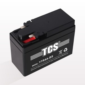 TCS sealed maintenance free battery for motorbike YTR4A-BS